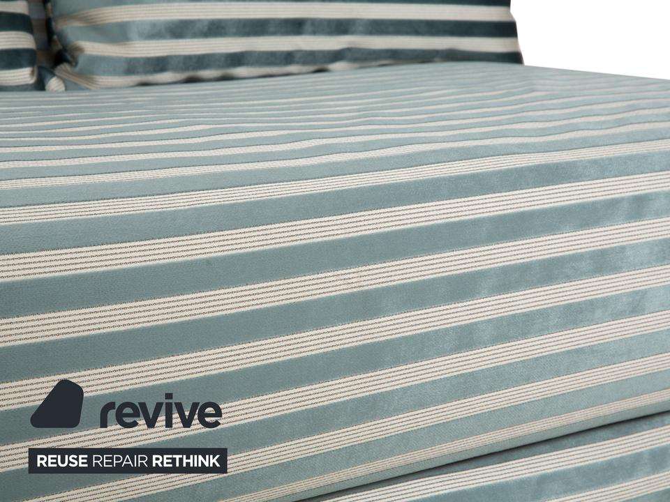 Ligne Roset Multy Zweisitzer Stoff Grün Silber gestreift ✨ – Bild 7