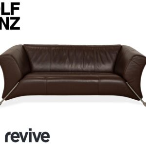 Rolf Benz 322 Leder Dreisitzer Braun Sofa Couch