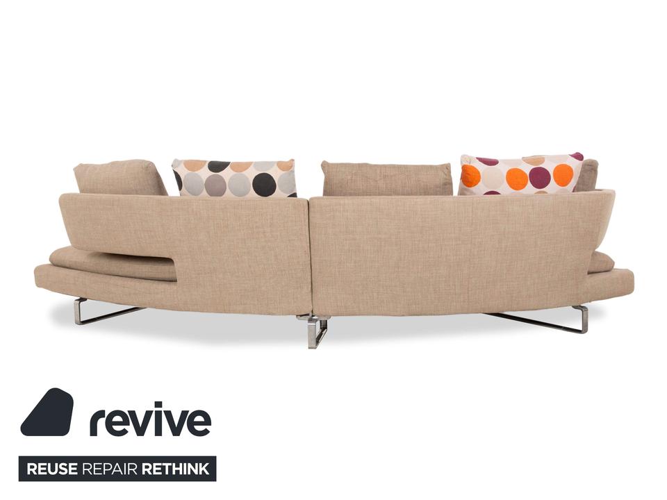 B&B Italia Arne Stoff Ecksofa Grau Beige Braun Taupe Sofa Couch – Bild 7