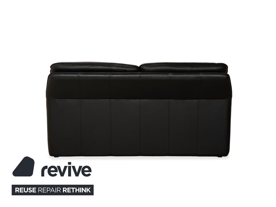 Laauser Atlanta Leder Zweisitzer Schwarz Sofa Couch – Bild 12