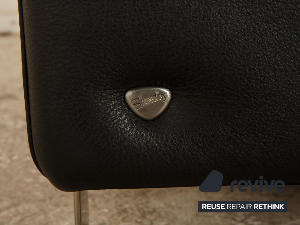 Stressless Arion Leder Sessel Schwarz manuelle Funktion – Bild 6