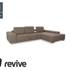 Ewald Schillig Topas Stoff Ecksofa Grau Recamiere Rechts Sofa