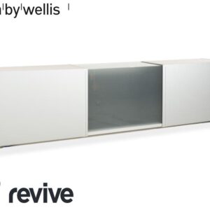 Team by Wellis Metall Sideboard Grau Glas