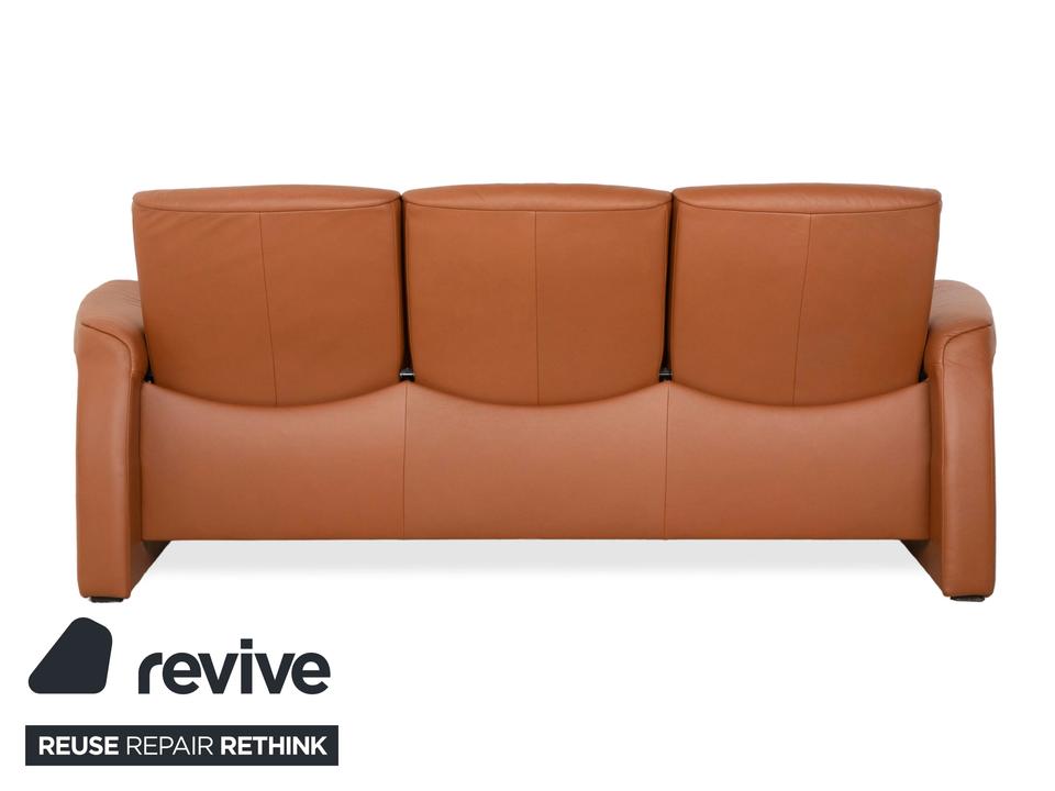 Stressless Sapphire Leder Dreisitzer Sofa Couch Braun manuelle – Bild 9