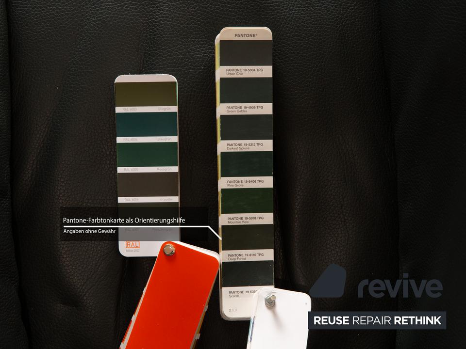 Jori Leder Sessel Dunkelgrün – Bild 6