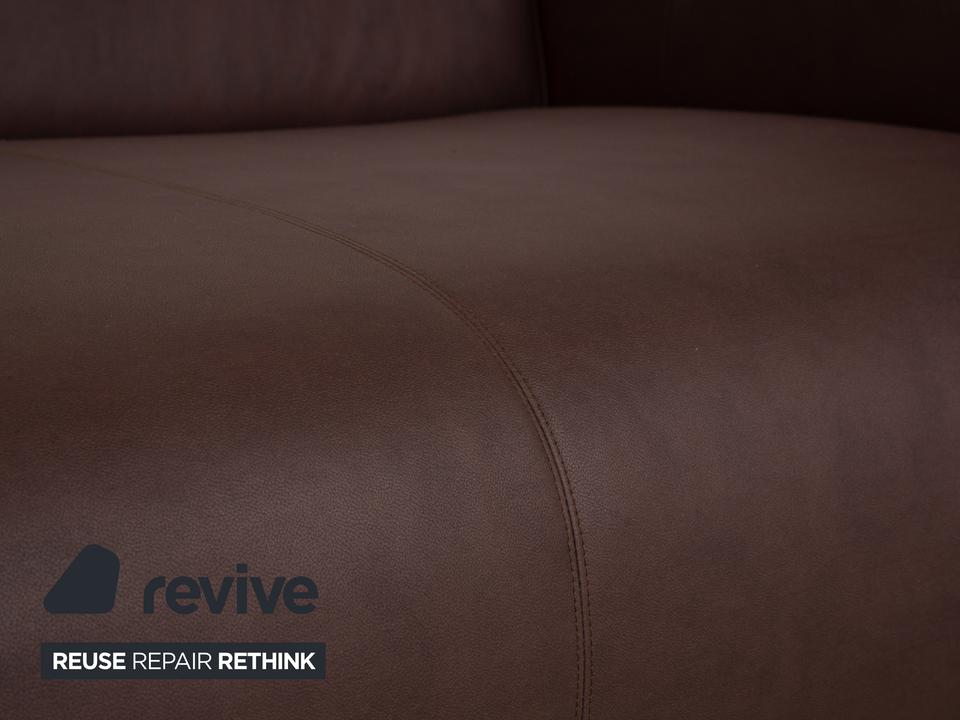 Rolf Benz 6300 Viersitzer Sofa Braun veganes Leder Neubezug ✨ – Bild 3