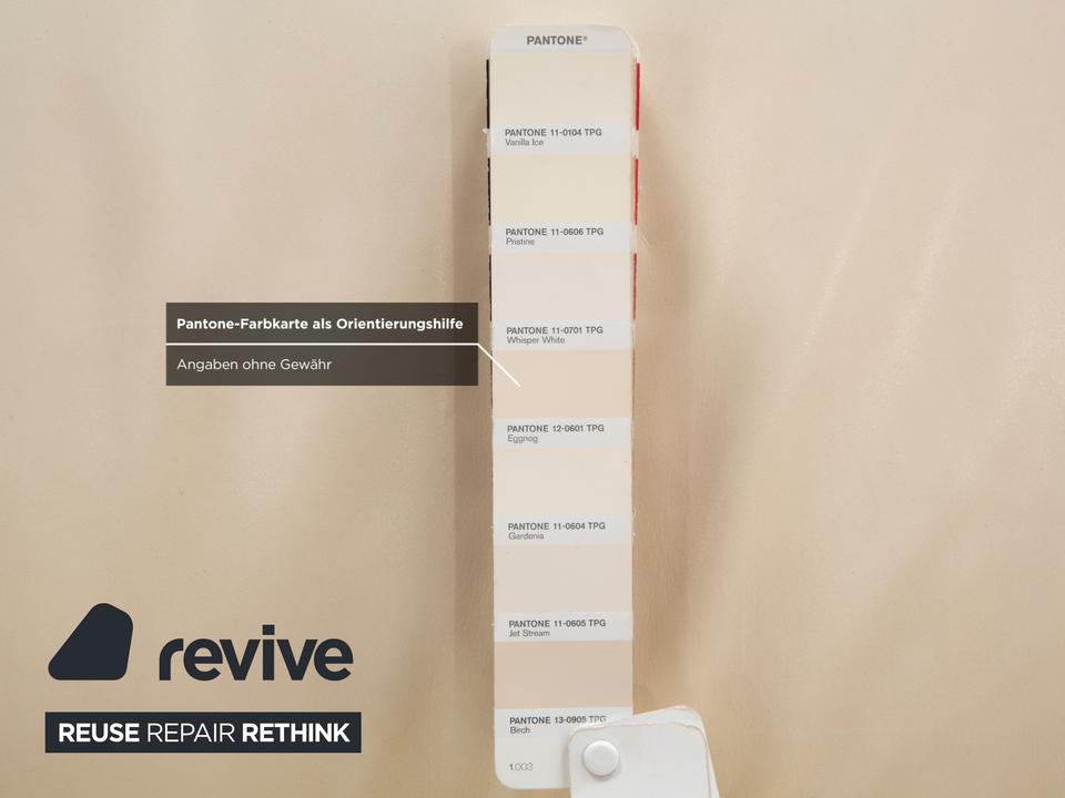 ligne roset Malhoun Leder Viersitzer Creme Sofa Couch – Bild 8