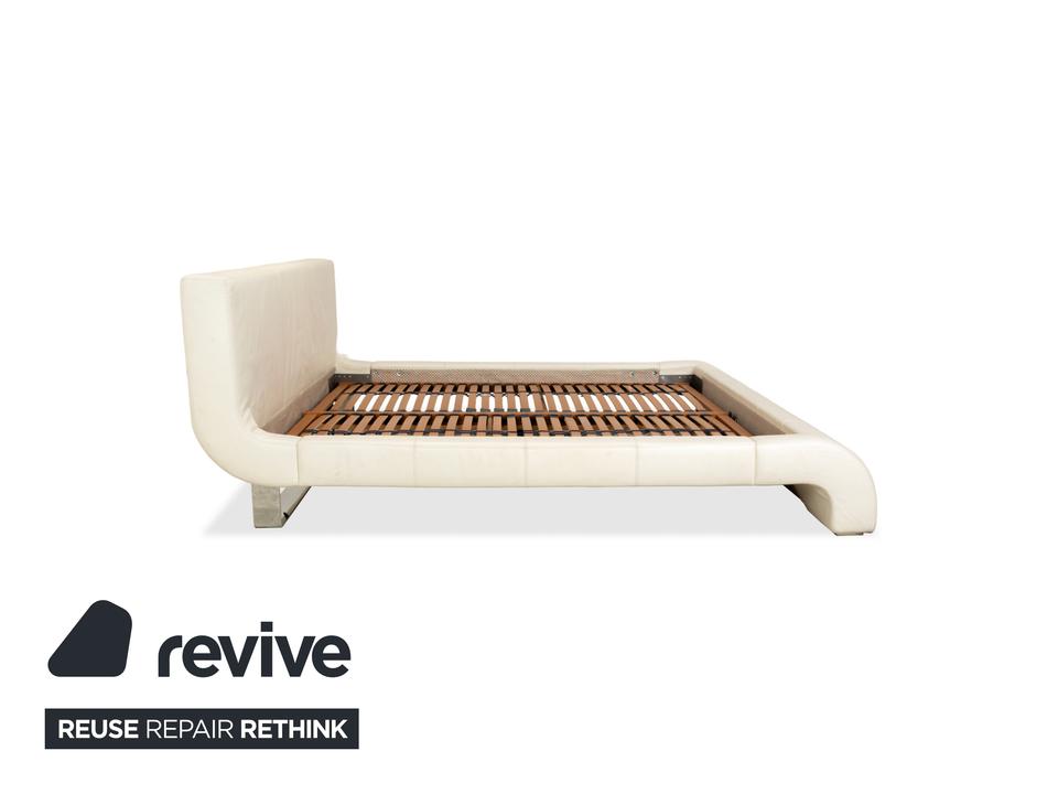 Joop! Swing Leder Bett Doppelbett Weiß 180x200 cm – Bild 6