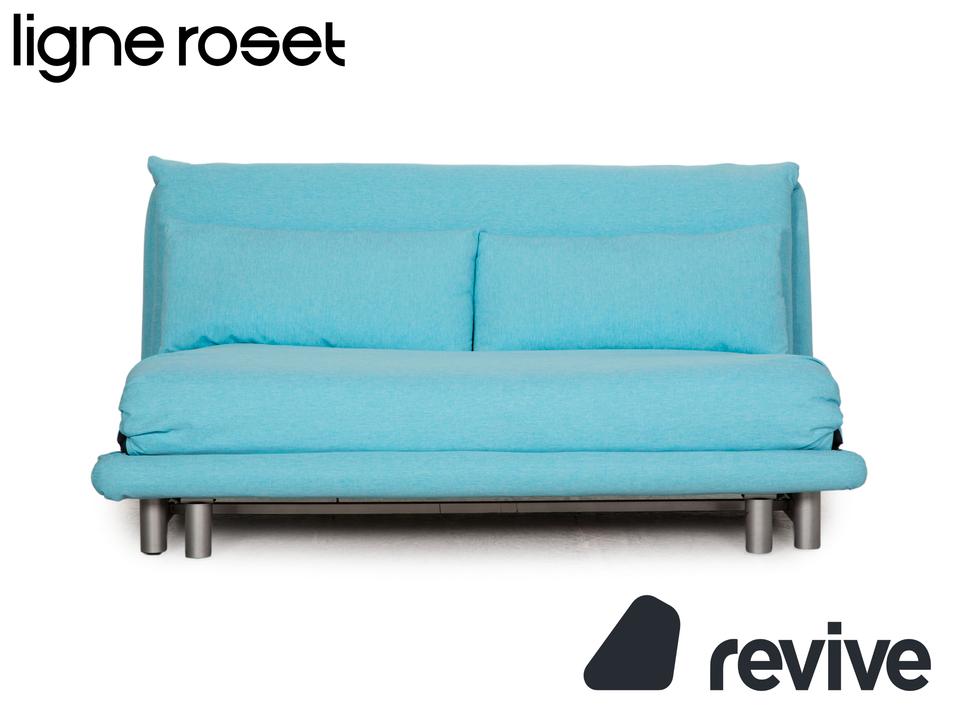 ligne roset Multy Stoff Dreisitzer Blau Sofa Couch