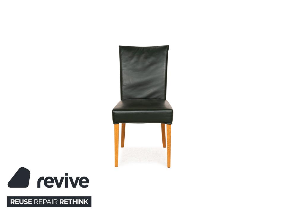 Bert Plantagie Leder Stuhl Grün Braun – Bild 8