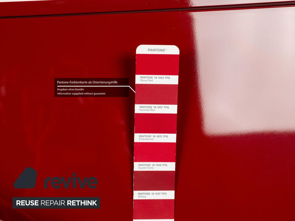 B&B Italia Holz Sideboard Rot Hochglanz 4 Türen Metallfüße – Bild 11