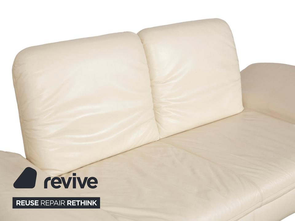 Koinor Rivoli Leder Zweisitzer Creme manuelle Funktion Sofa ✨ – Bild 7