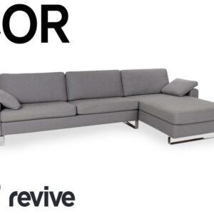 Cor Conseta Stoff Ecksofa Grau Recamiere Rechts Sofa Couch