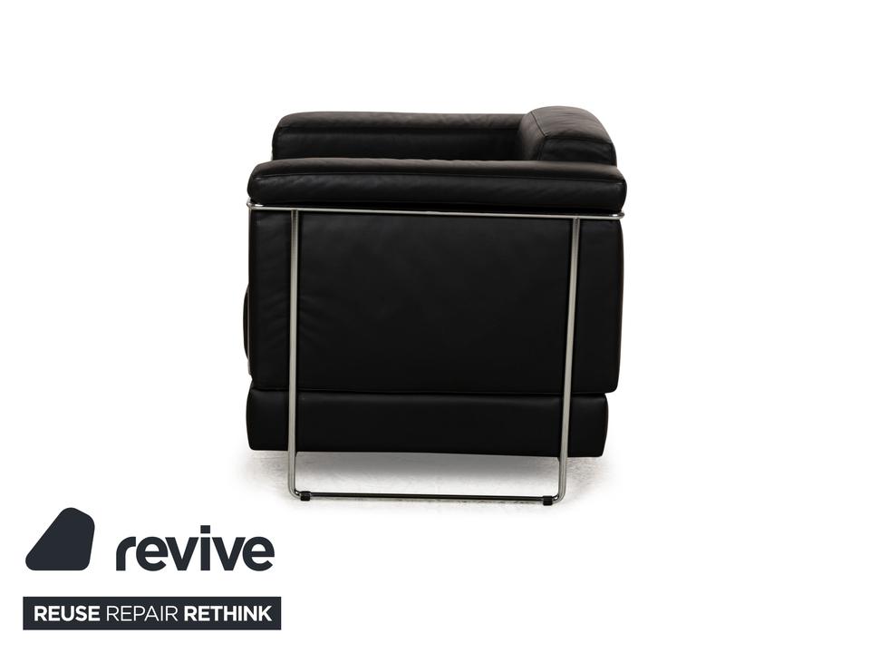 Züco Carat Leder Sessel Schwarz – Bild 12