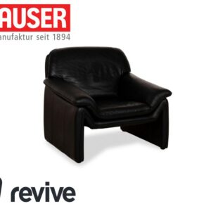 Laauser Atlanta Leder Sessel Schwarz