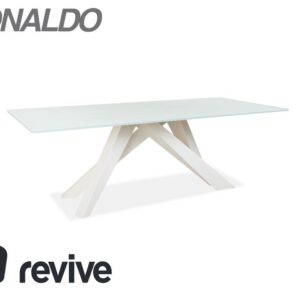 Bonaldo Big Table Glas Esstisch Weiß