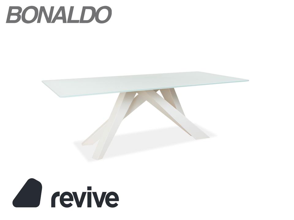 Bonaldo Big Table Glas Esstisch Weiß