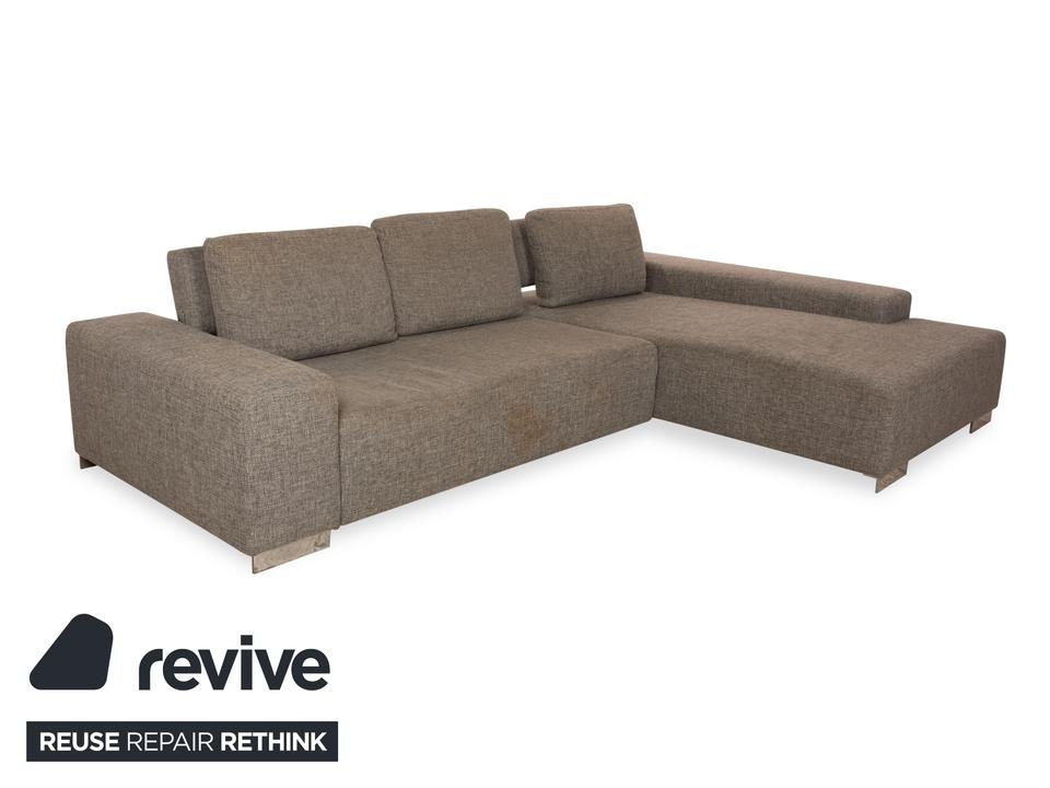 Ewald Schillig Topas Stoff Ecksofa Grau Recamiere Rechts Sofa – Bild 7