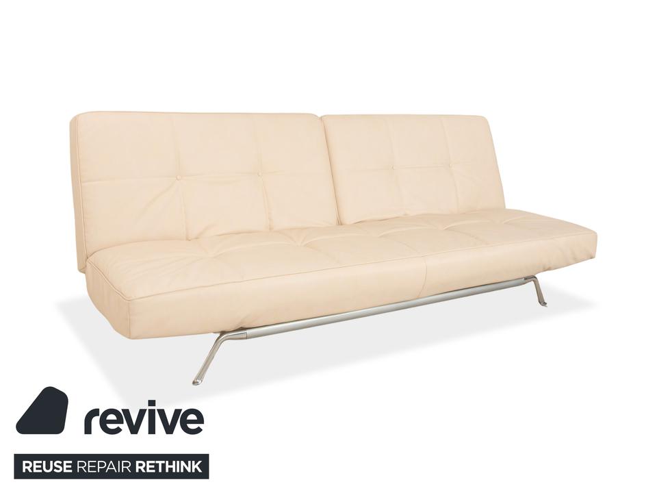 Ligne Roset Smala Dreisitzer Creme Beige veganes Leder manuelle – Bild 4
