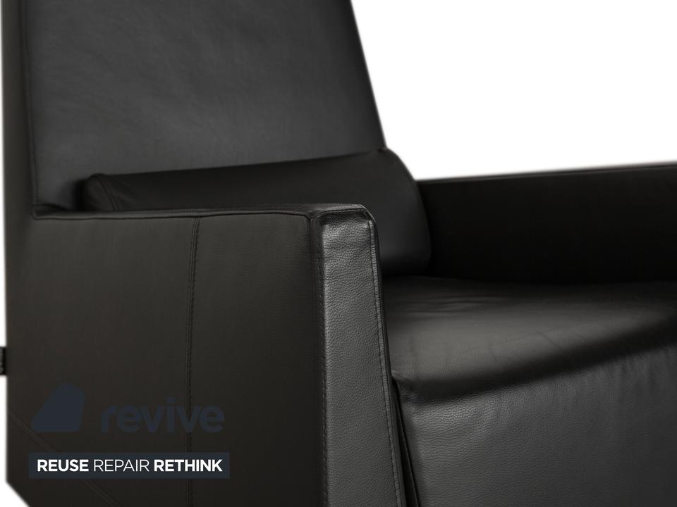 Ligne Roset Jul Leder Sessel Schwarz – Bild 5