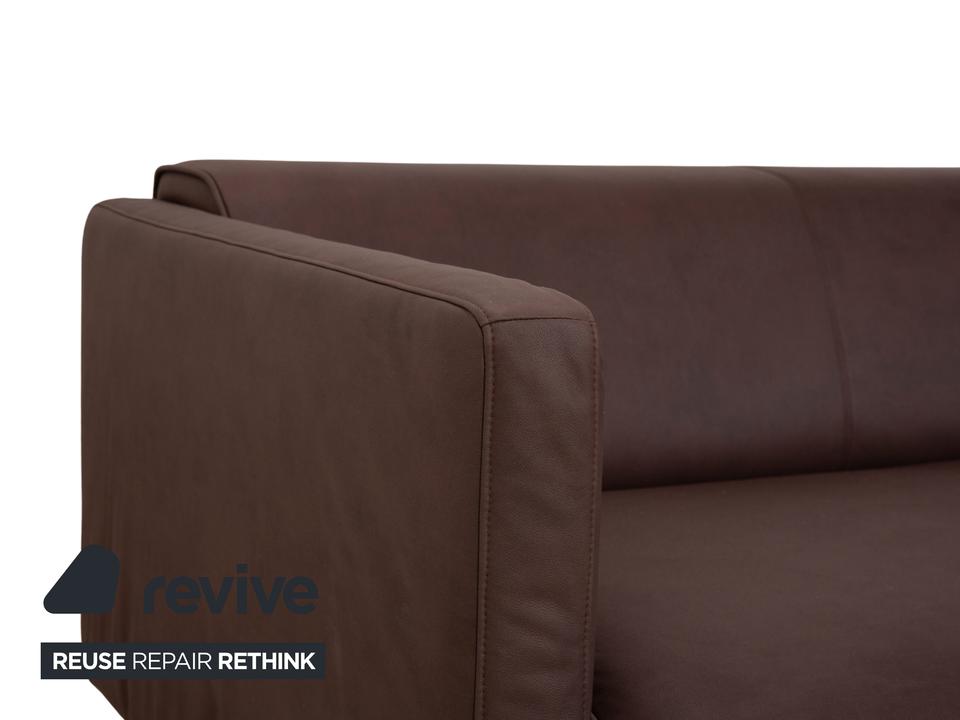 Rolf Benz 6300 Viersitzer Sofa Braun veganes Leder Neubezug ✨ – Bild 4