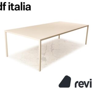 Mdf Italia Tense Holz Esstisch Weiß 261 x 121 x 73 cm
