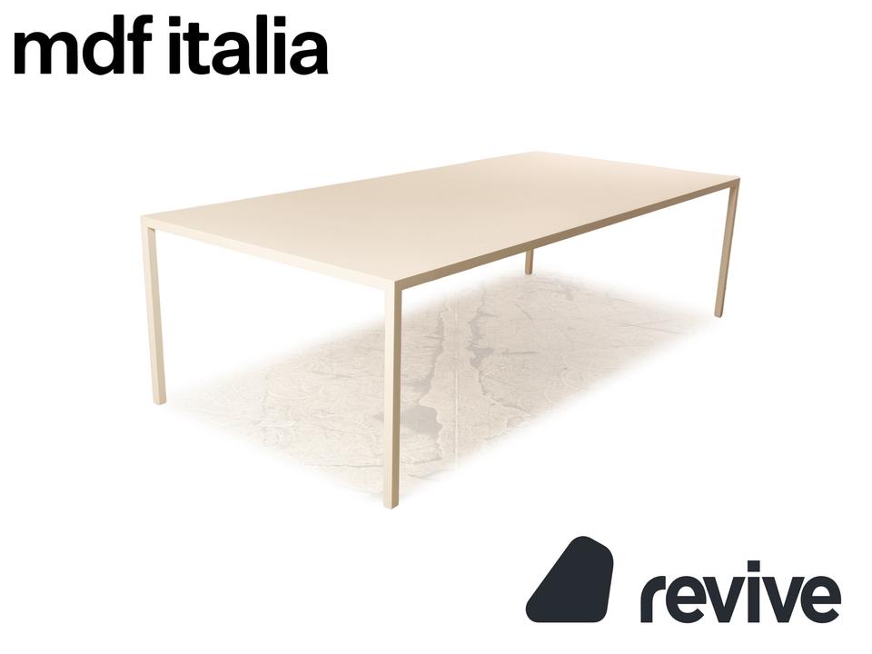 Mdf Italia Tense Holz Esstisch Weiß 261 x 121 x 73 cm