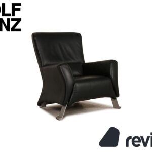 Rolf Benz 322 Leder Sessel Schwarz