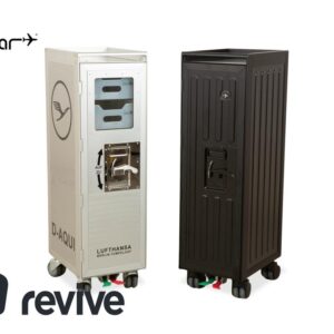 bordbar Lufthansa Ju 52 und voyager Flugzeugtrolley mit