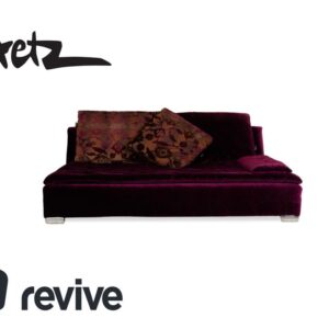 Bretz Filousof Stoff Viersitzer Lila Sofa Couch