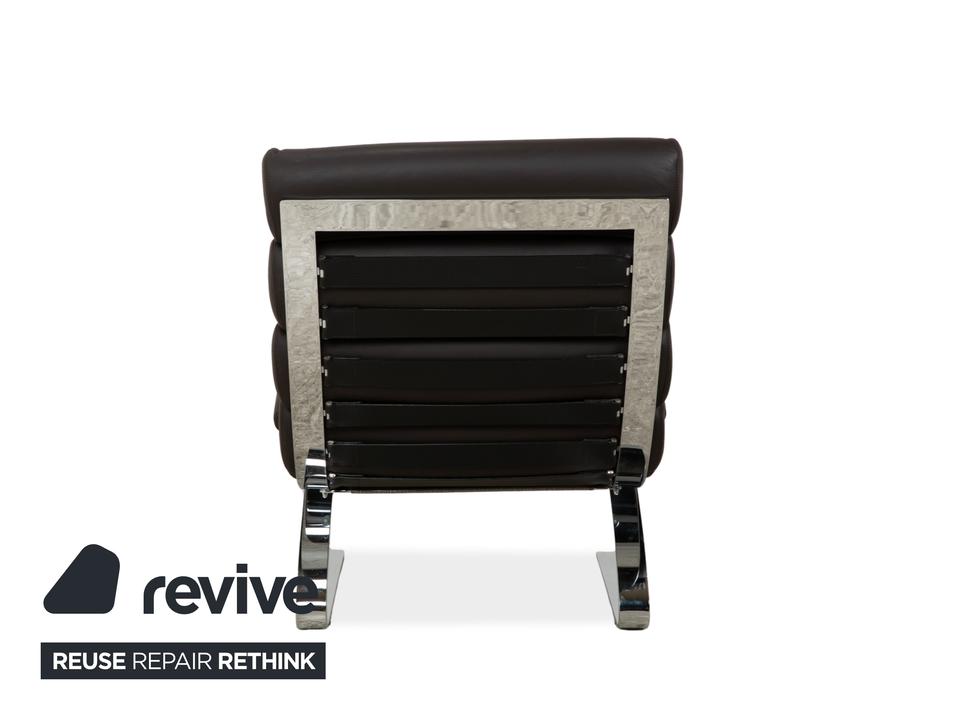 Cor Sinus Leder Sessel Schwarz inkl. Hocker – Bild 9