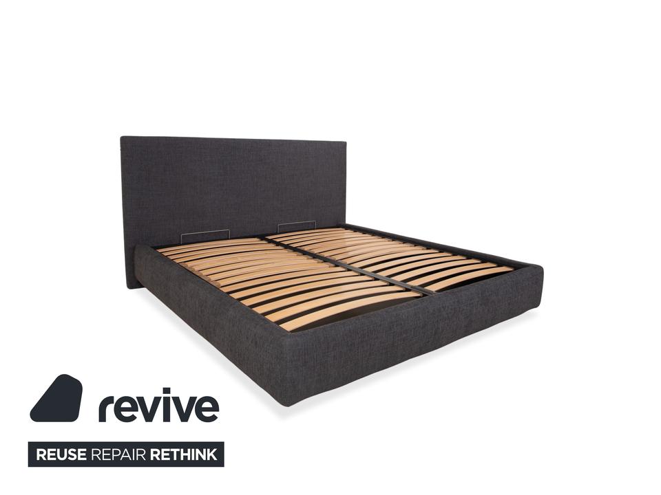 Poliform Stoff Bett Grau manuelle Funktion – Bild 3