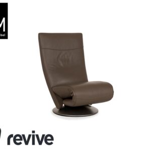 FSM Evolo Leder Sessel Braun Braungrau elektrische Funktion