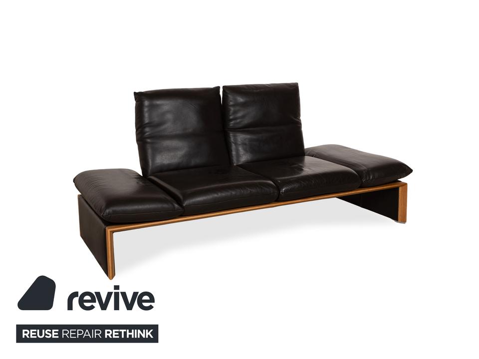 Koinor Harriet Leder Dreisitzer Dunkelbraun manuelle Funktion – Bild 8