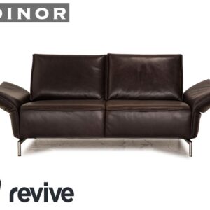 Koinor Vanda Leder Zweisitzer Braun Dunkelbraun Sofa Couch ✨