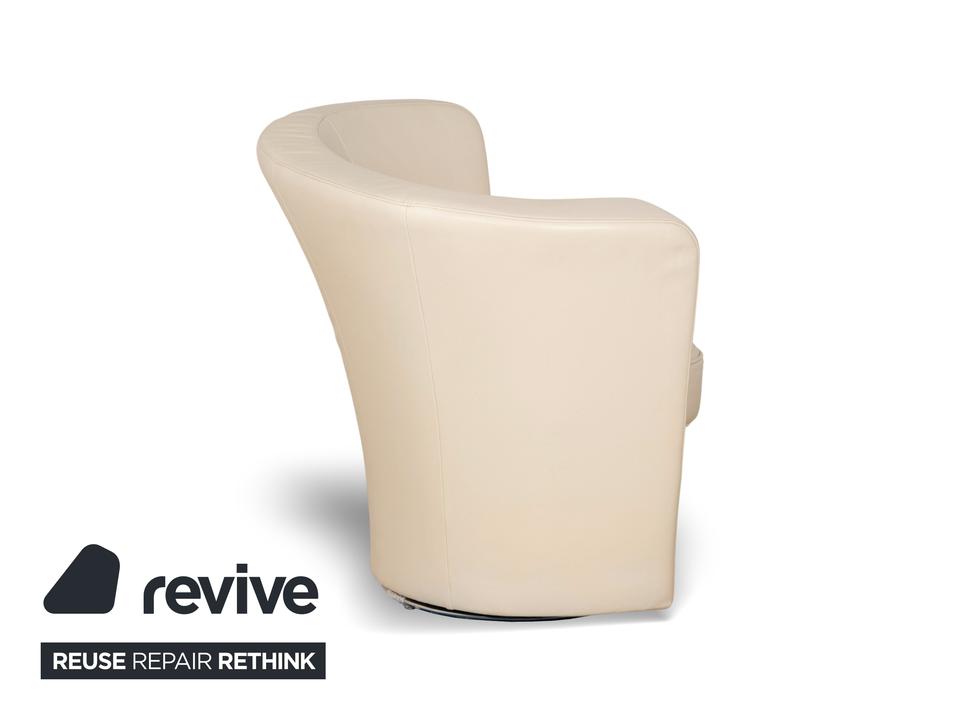 Bretz EVES ISLAND Leder Sessel Creme – Bild 6