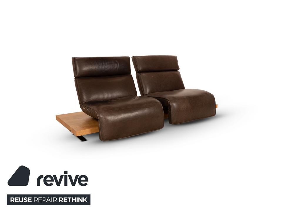 Koinor Free Motion Etino 2 Leder Zweisitzer Braun manuelle – Bild 3