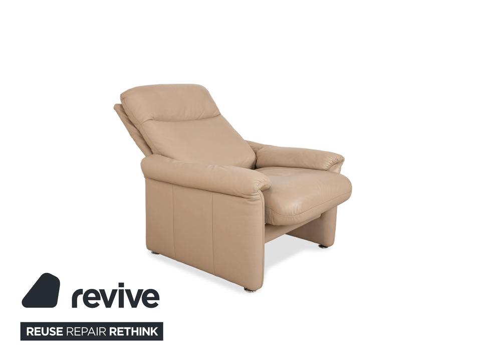 Willi Schillig Ergoline Leder Sessel Creme Beige manuelle – Bild 4