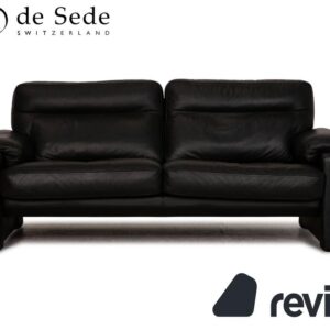 de Sede DS 70 Leder Dreisitzer Schwarz Sofa Couch ✨