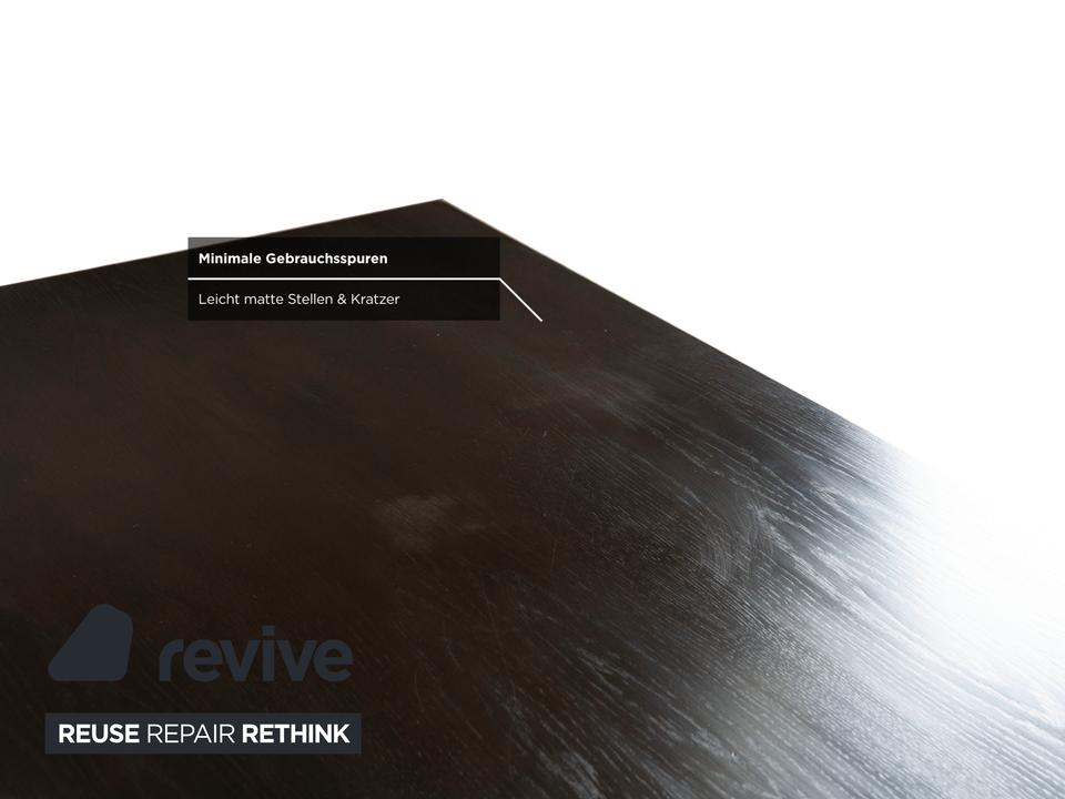 Cor Quant Holz Esstisch Dunkelbraun Chrom – Bild 6