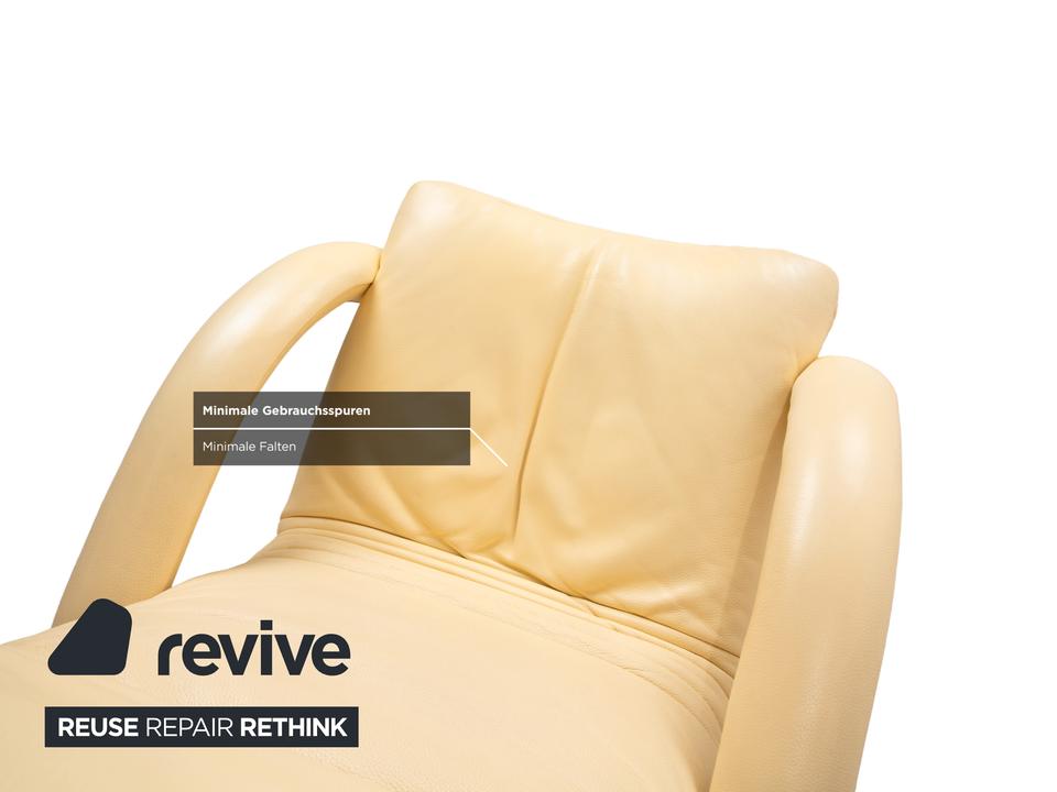 Jori Yoga Mono Move Leder Sessel Creme manuelle Funktion – Bild 9