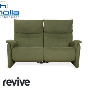 Himolla Cumuly Stoff Zweisitzer Grün Oliv erlektr. Funktion Sofa