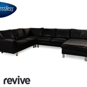 Stressless E200 Leder Ecksofa Schwarz Recamiere Rechts Sofa Couch