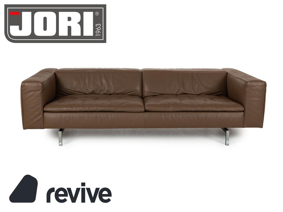 Jori Shiva Leder Viersitzer Braun manuelle Funktion Sofa Couch