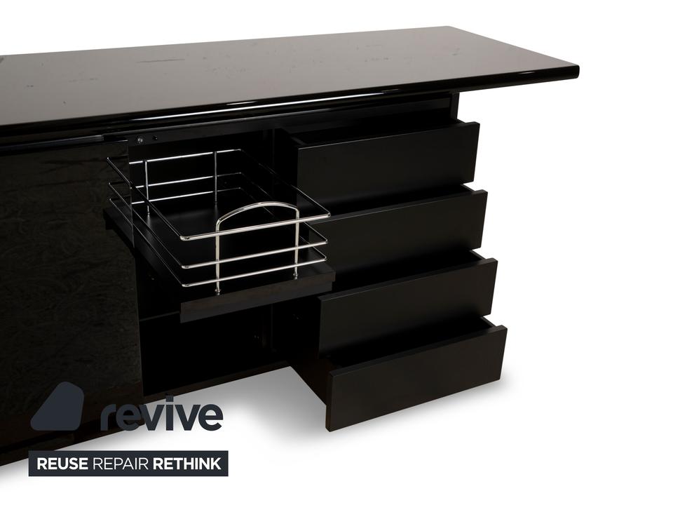 Verardo Holz Sideboard Schwarz – Bild 6