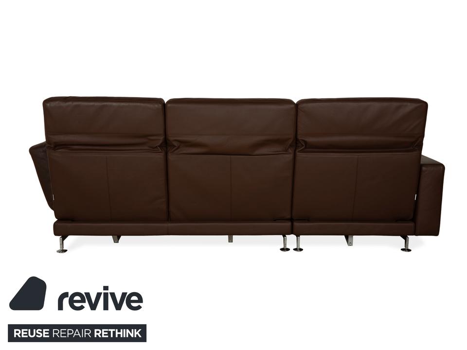 Brühl Moule Leder Ecksofa Braun Récamière links Sofa Couch – Bild 7