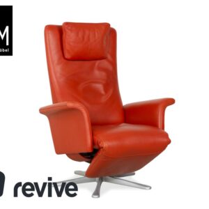 FSM Filou Leder Sessel Rot Orange Terrakotta manuelle Funktion