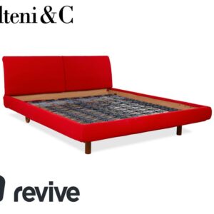 Molteni Stoff Bett Rot 180x200