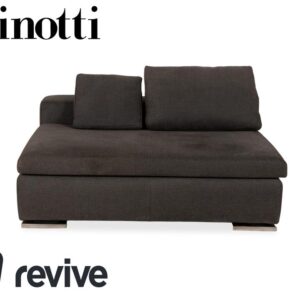 Minotti Moore Stoff Zweisitzer Grau Sofa Couch