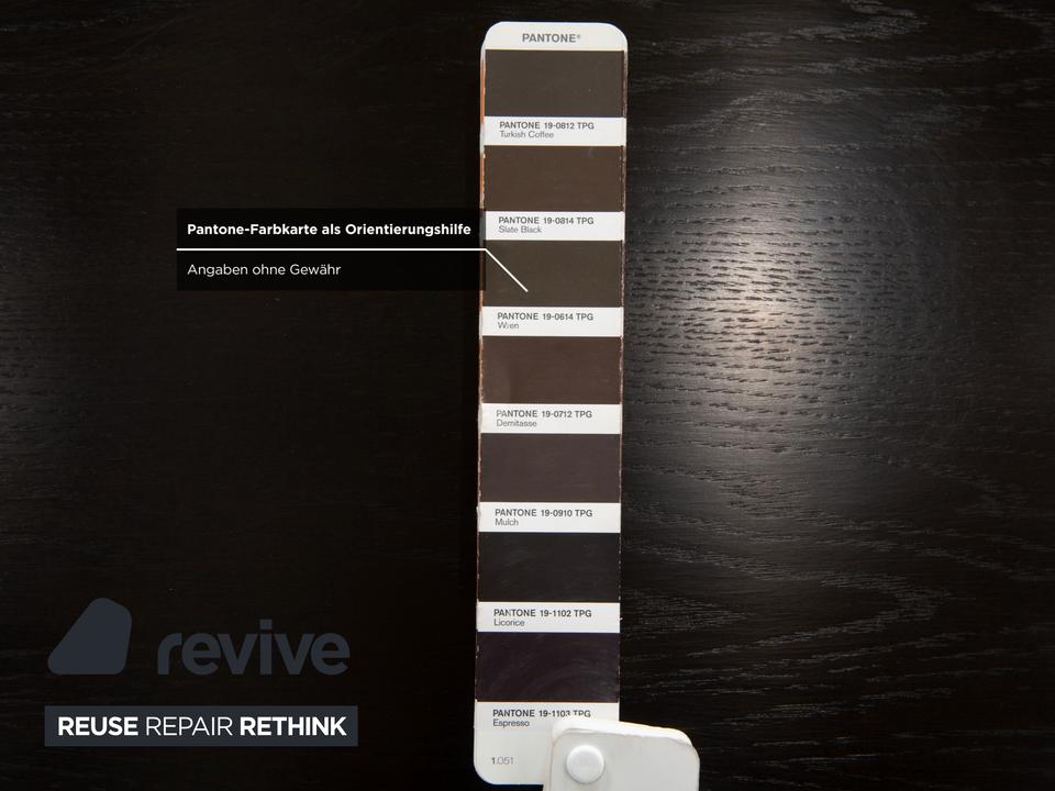 Cor Quant Holz Esstisch Dunkelbraun Chrom – Bild 8